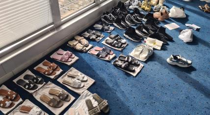 Police bust a massive fake designer clothing operation on Rivium Promenade in Capelle aan den IJssel, 27 September 2022