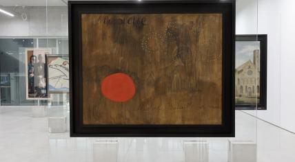 Unveiling of new painting by Joan Miró in Museum Boijmans Van Beuningen.