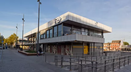 The train station in Bergen op Zoom, Noord-Brabant. 28 October 2018