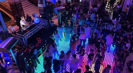 One of the hundreds of parties for the 2022 Amsterdam Dance Event held at the KIT in Amsterdam-Oost. 21 October 2022