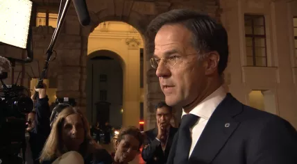Mark Rutte after the Meeting of the European Political Community in Prague. 6 October 2022