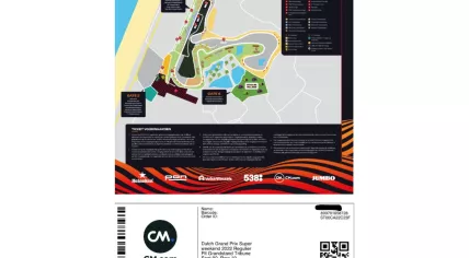 A fake ticket to the Dutch Grand Prix sold by an online fraudster. 14 October 2022