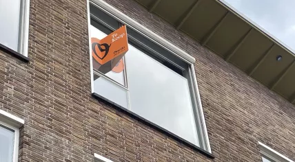 For sale sign on an Amsterdam home, 5 October 2022