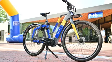 New public transport e-bike at Driebergen-Zeist station.