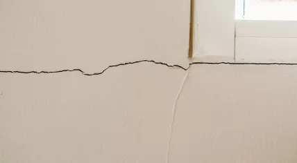 Cracked wall