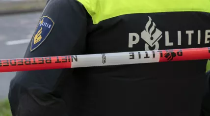 A police officer at a crime scene in 2020