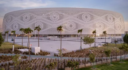 The Al Thumama Stadium in Doha, Qatar. September 2022