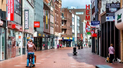Shopping street in Eindhoven