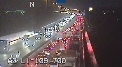 Traffic on the A2 towards Utrecht, 17 November 2022