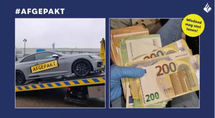 Police seize cars, cash in a laughing gas investigation in 's-Hertogenbosch, 28 November 2022