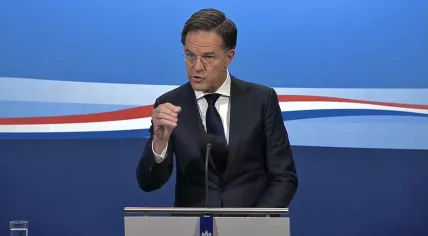 Prime Minister Mark Rutte during his regular weekly press conference on 16 December 2022