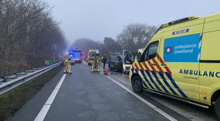 Car crashes involving four vehicles left nine hurt in Beerze, including three children. 16 December 2022