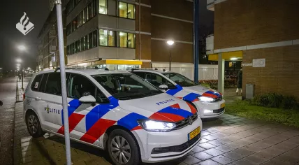 Police at the scene of a fatal shooting in Amsterdam-Zuidoost. 23 December 2022