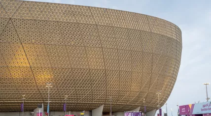 The Lusail Iconic Stadium in Al Daayen, Qatar, in September 2022