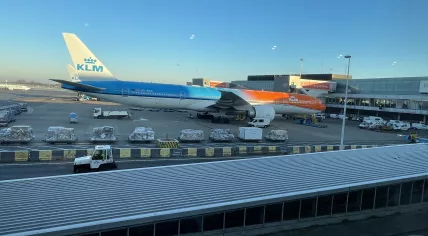 KLM’s The Flying Dutchman at Schiphol Airport. 13 December 2022