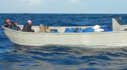 Cocaine seized on the Caribbean Sea, December 2022
