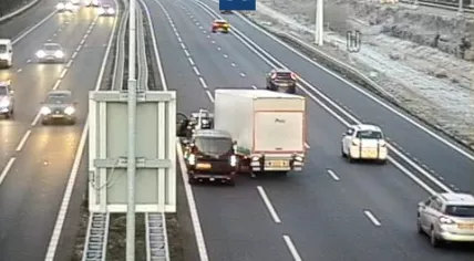 Accident on the A12 toward Utrecht near Driebergen, 15 December 2022