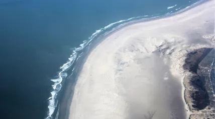 Image of the Wadden Sea taken by an ESA Sentinel satellite as part of the Harmony project, 31 March 2022