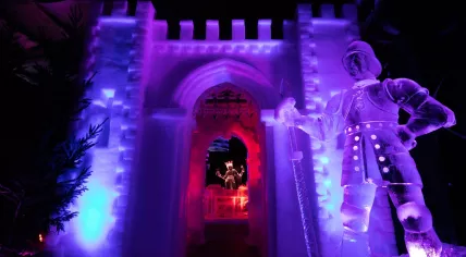Ice sculptures at the Dutch Ice Sculpture Festival 2020
