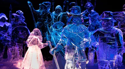 Ice sculptures at the Dutch Ice Sculpture Festival 2020