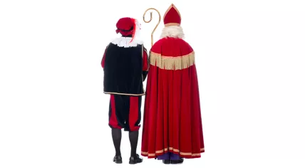Sinterklaas and a Piet