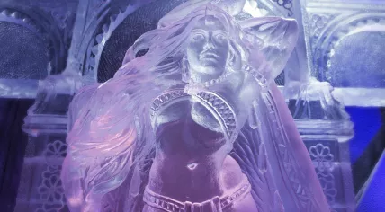 Ice sculptures at the Dutch Ice Sculpture Festival 2020