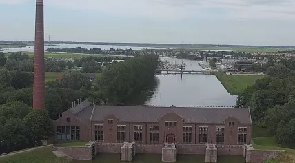 The historic pumping station Ir. D.F. Woudagemaal in Lemme, Friesland