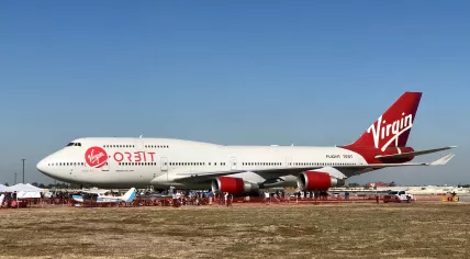 Cosmic Girl Virgin Orbit 747