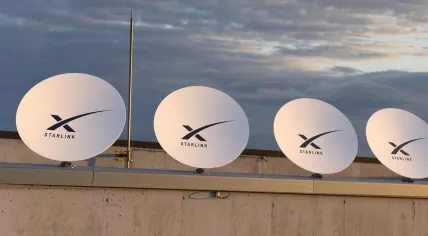 Starlink satellite dishes