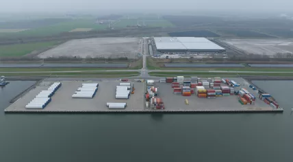 The CTU Flevokust storage and transhipment terminal in Lelystad