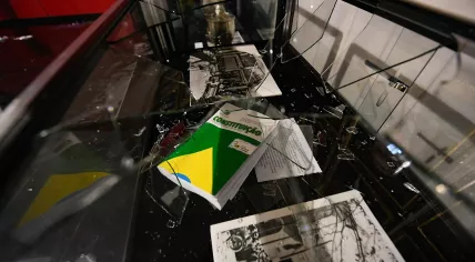 Damage to Brazil's National Congress in Brasilia after an attempted coup, 8 January 2023