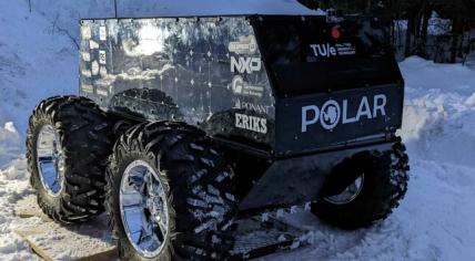 Ice Cube, the name of Team Polar's cold climate research rover