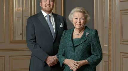 King Willem-Alexander and Princess Beatrix, December 2022