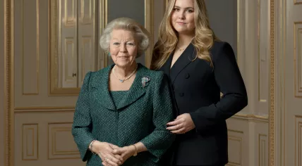 Princess Beatrix and crown princess Amalia, December 2022