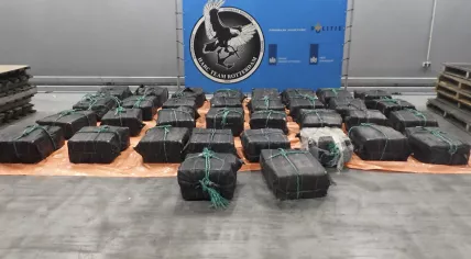 One of the cocaine shipments intercepted at Rotterdam port