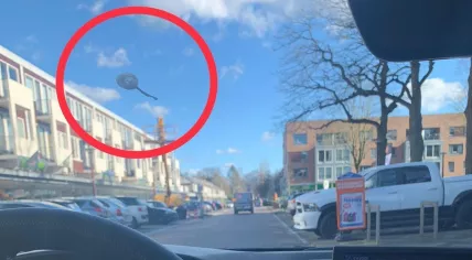 Boxtel cop following "Chinese spy balloon" that turned out to be bird poop, 26 February 2023