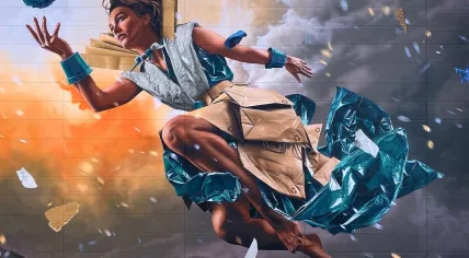 Mural Trashure on Centaurusweg in Tilburg by Studio Giftig