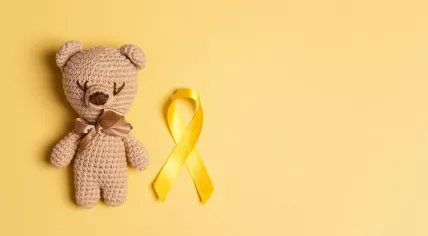 Yellow ribbon for childhood cancer awareness