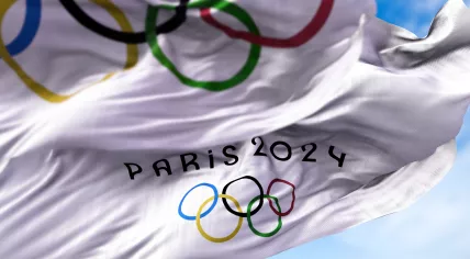 Olympic Games flag, Paris 2024