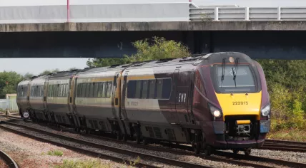 An Abellio East Midlands Railway train in Sheffield. 8 September 2022