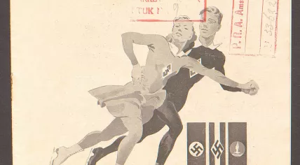 A pamphlet for a Hitler youth skating day that forms part of the National Archive's War before the Judge project