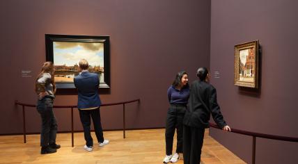 The final set-up of the Vermeer exhibition at the Rijksmuseum. February 2023