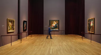 The final set-up of the Vermeer exhibition at the Rijksmuseum. February 2023
