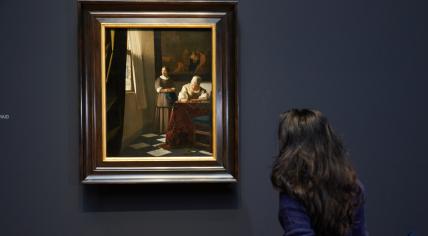 The final set-up of the Vermeer exhibition at the Rijksmuseum. February 2023