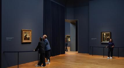 The final set-up of the Vermeer exhibition at the Rijksmuseum. February 2023