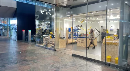 NS Upcycle shop at Rotterdam Central Station