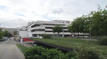 The NOS building at Media Park in Hilversum