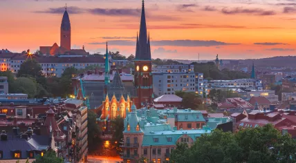 Aerial view of Gothenburg, Sweden