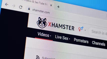 The xhamster website on a computer screen