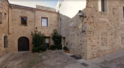 Atrio Restaurante Hotel on Plaza San Mateo in Cáceres, Spain in 2019